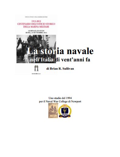 La storia navale nell’Italia di vent’anni fa