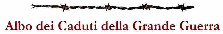 ALBO DEI CADUTI DELLA GRANDE GUERRA