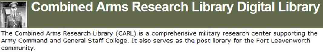 combined arms research library digital library