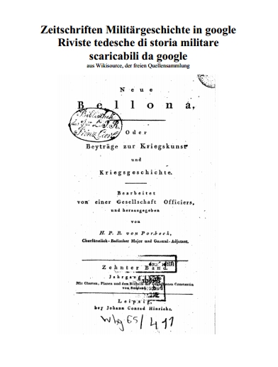 Zeitschriften Militärgeschichte in google Riviste tedesche scaricabili da Google
